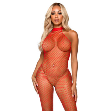 Leg Avenue - Le Frivole Bodystocking - Racer-Hals, One Size Rot