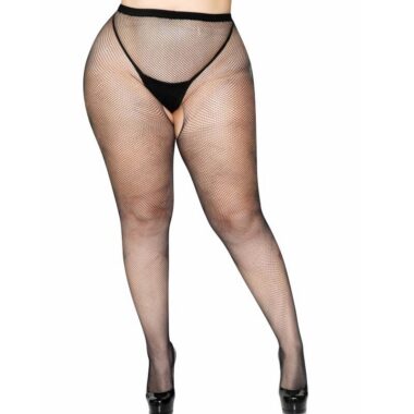 Leg Avenue - Mesh-Hose mit Schrittöffnung Plus