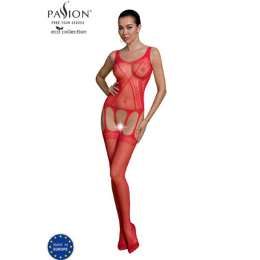 Passion - Eco Collection Bodystocking Eco Bs007 Rot