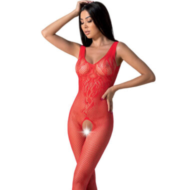 Passion - Bs098 Roter Bodystocking, One Size