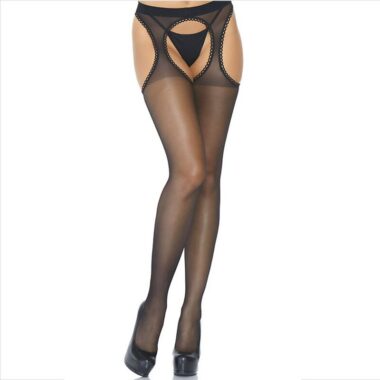 Leg Avenue - Suspender Strumpfhose Hosenträgerstyle