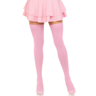Leg Avenue Nylon Oberschenkelstrümpfe Rosa