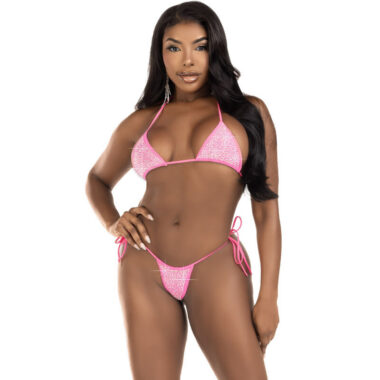 Leg Avenue - Diamanten-Bikini Pink