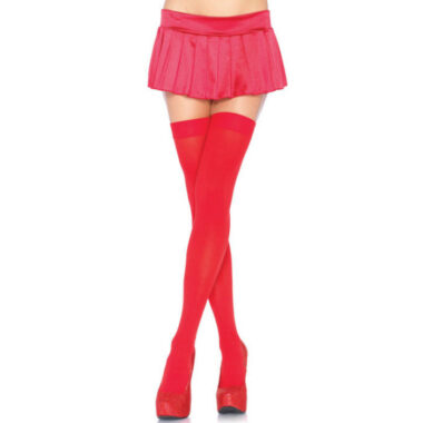 Leg Avenue - Nylon Tigh Highs Rot