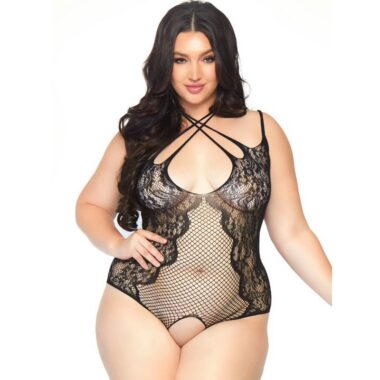 Leg Avenue – Crotchless Teddy 1x-2x