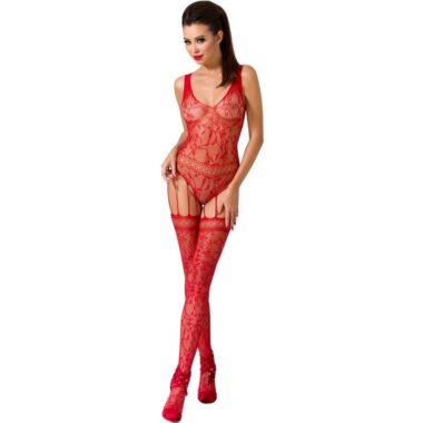 Passion - Woman Bs051 Roter Bodystocking