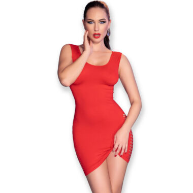Chilirose - CR 4622 Kleid Rot S/M