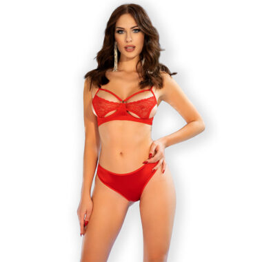Chilirose - CR 4676 Set zweiteilig Rot S